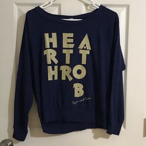 Tegan and Sara heartthrob concert shirt.